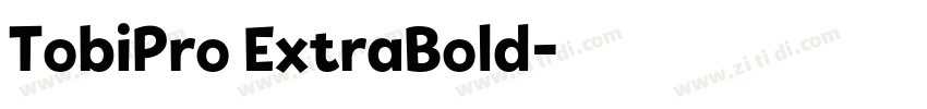 TobiPro ExtraBold字体转换